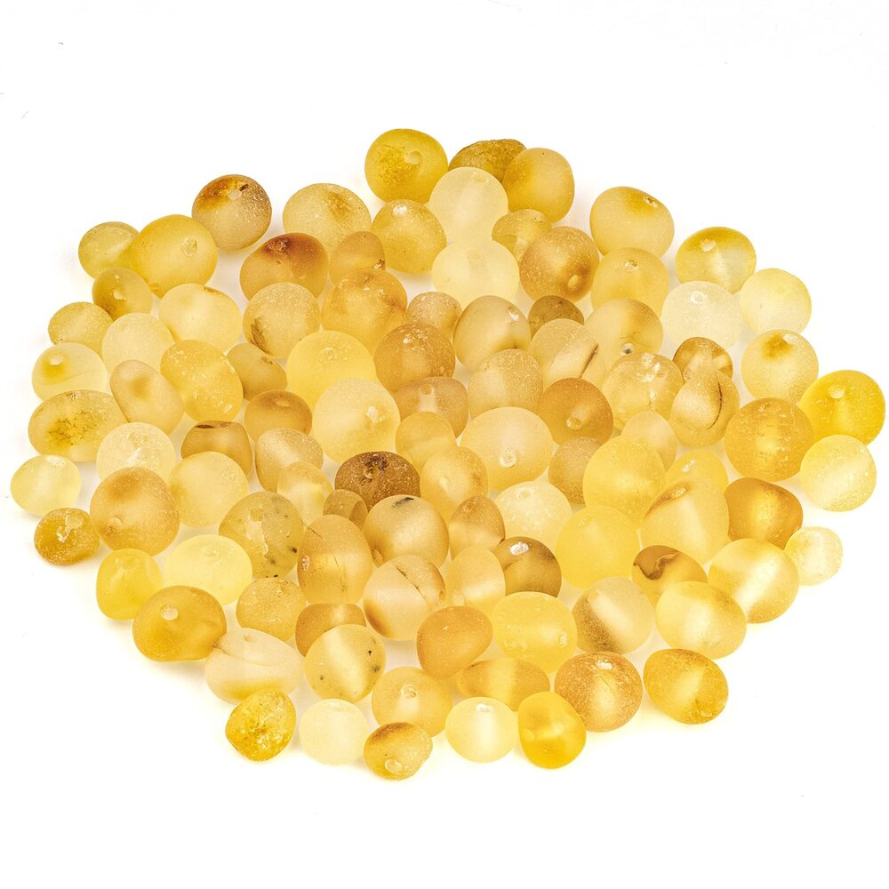 5413 Amber Beads Baroque Style – Polished and Raw 100% Natural Baltic Stone